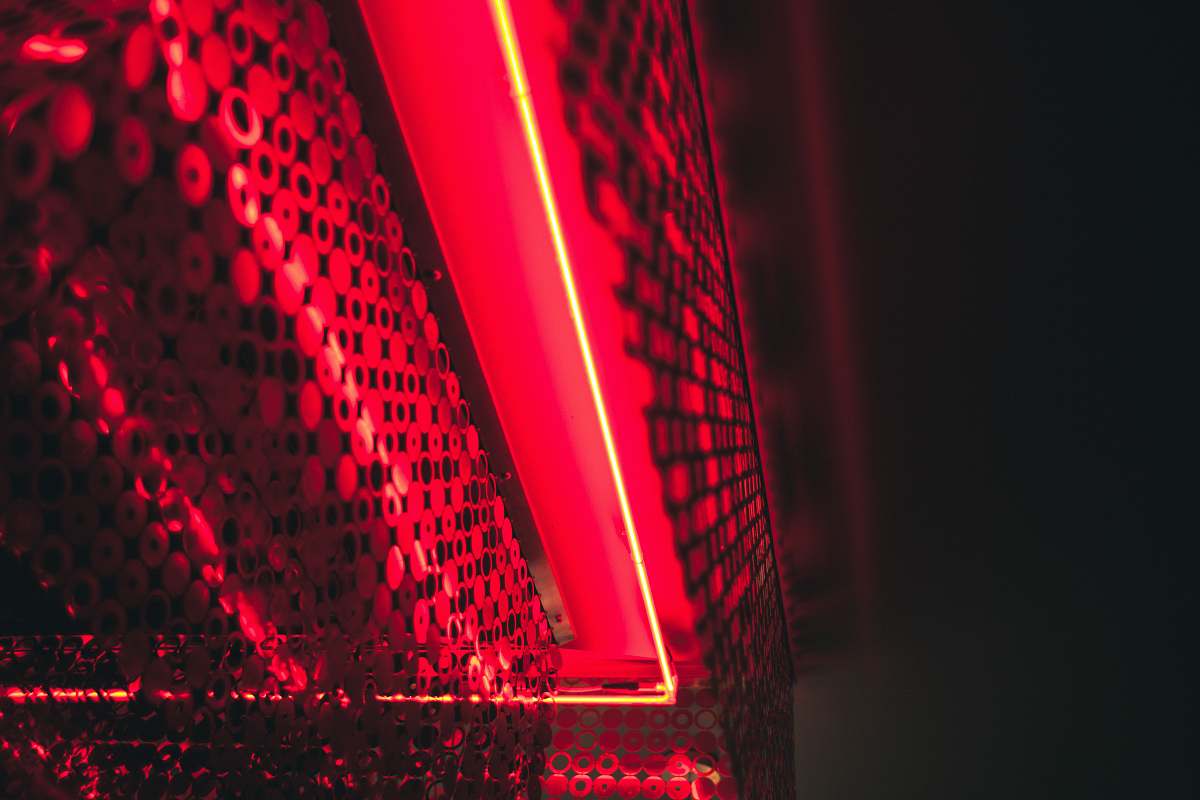 lighting red lights building