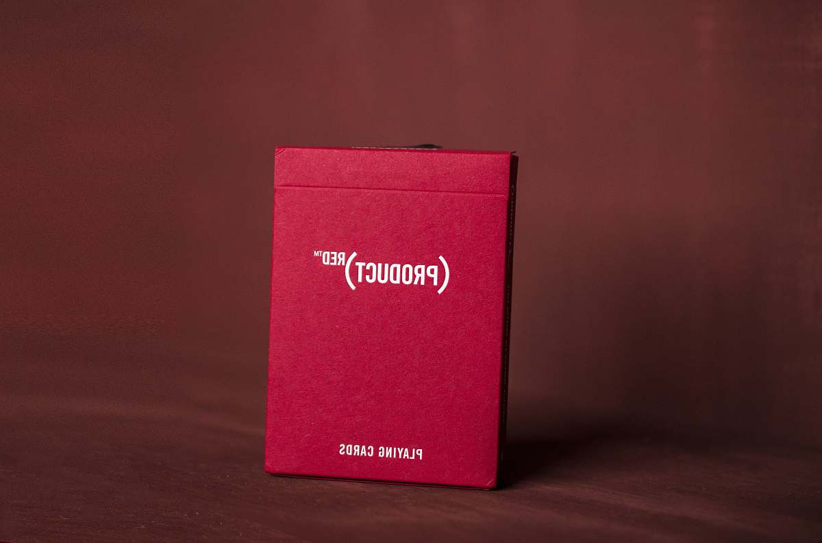 text red Product box bottle