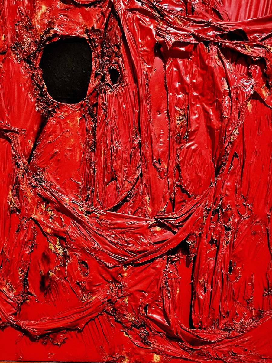 art red surface painting