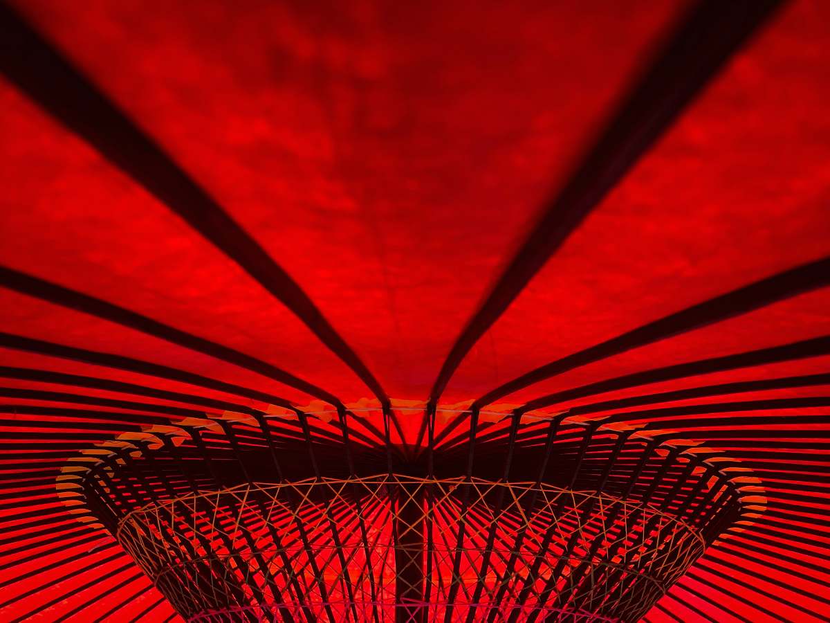 japan red umbrella interior izu