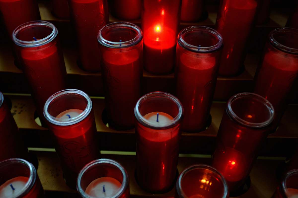cup red votive candles beverage
