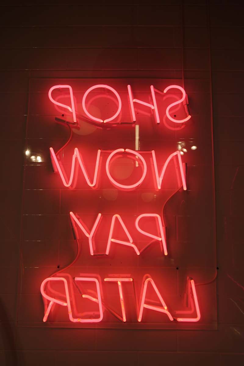 light shop now pay later neon signage neon
