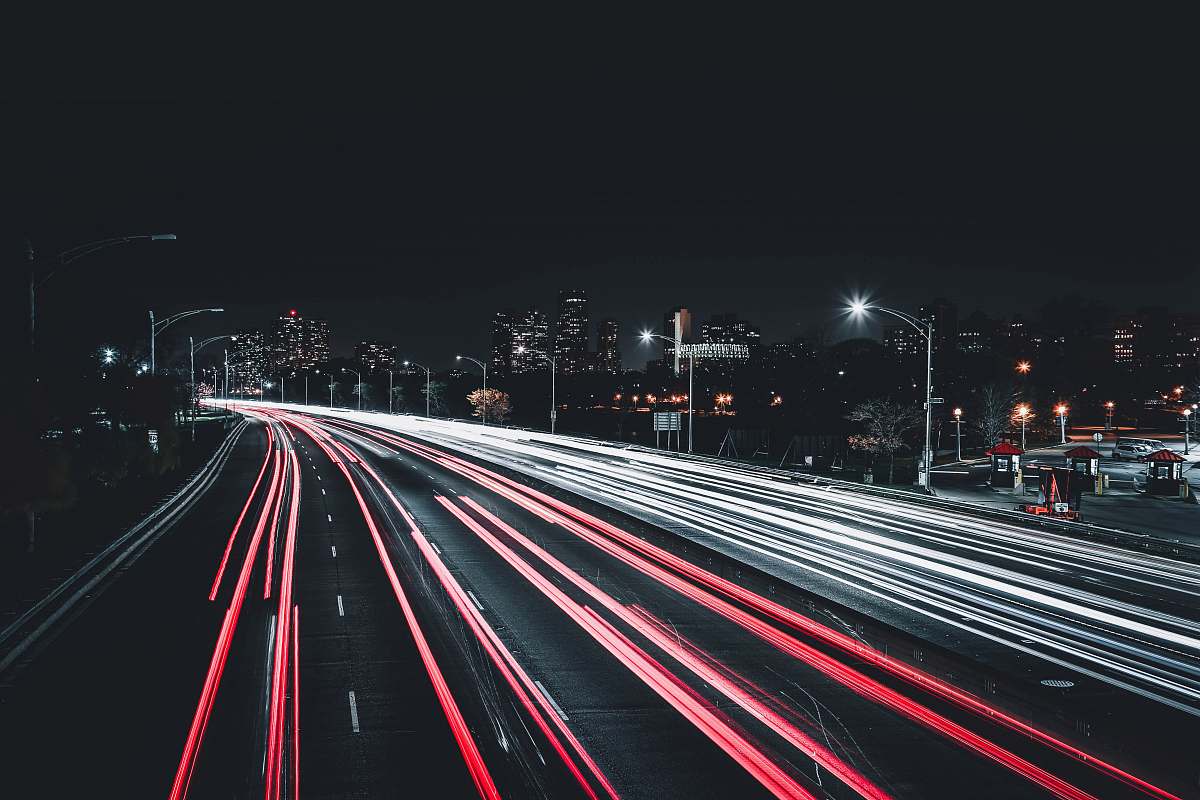 highway time lapse photography of road chicago