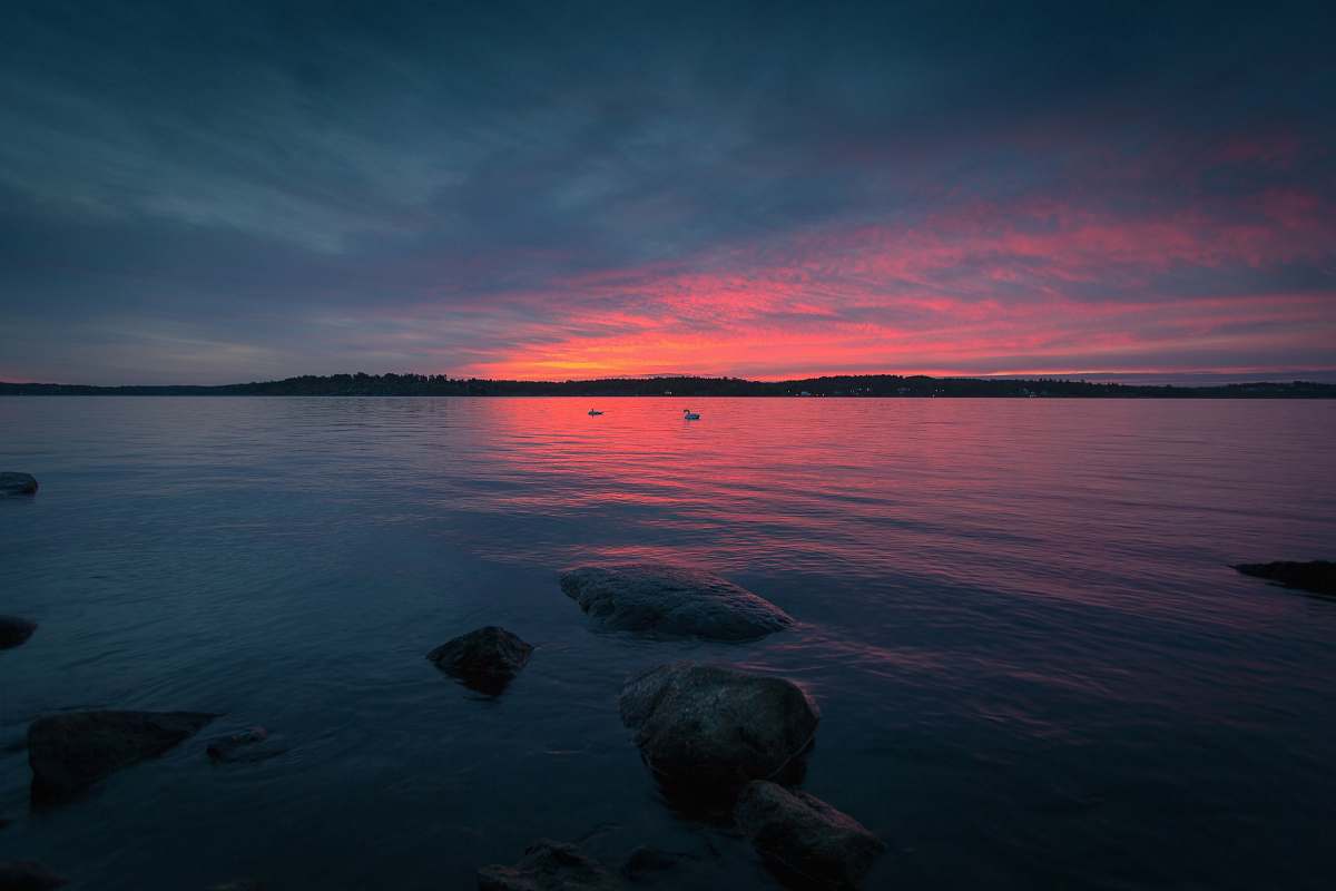 sunset body of water during sunset sunrise