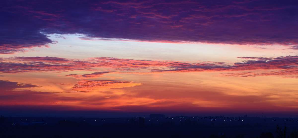 sunset orange cloudy sky sunrise