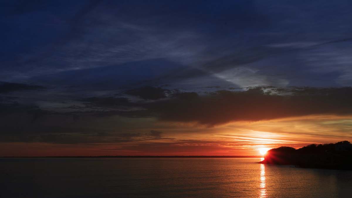 sunset rule of thirds photography of sunset sea