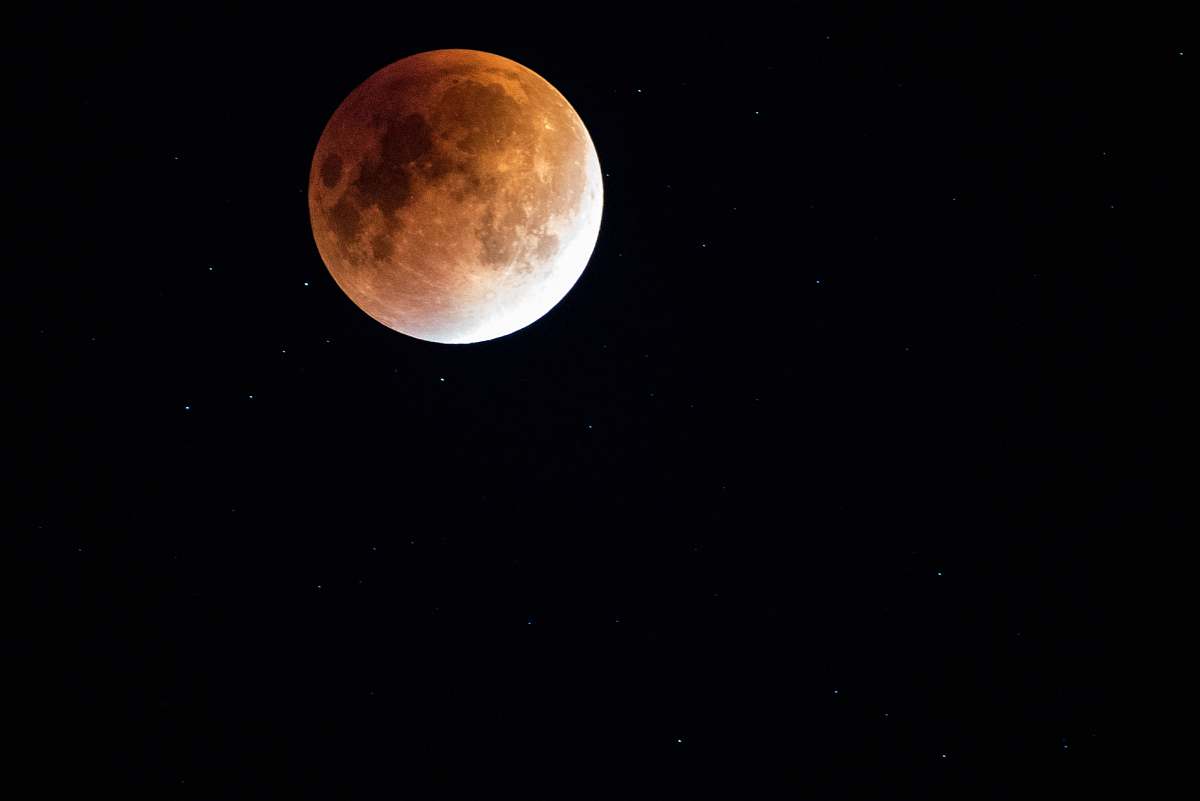 moon brown planet sky
