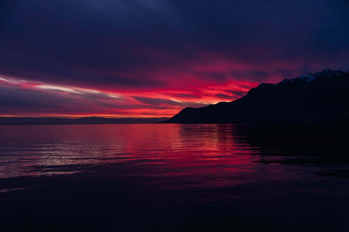 nature calm sea during sunset view sky