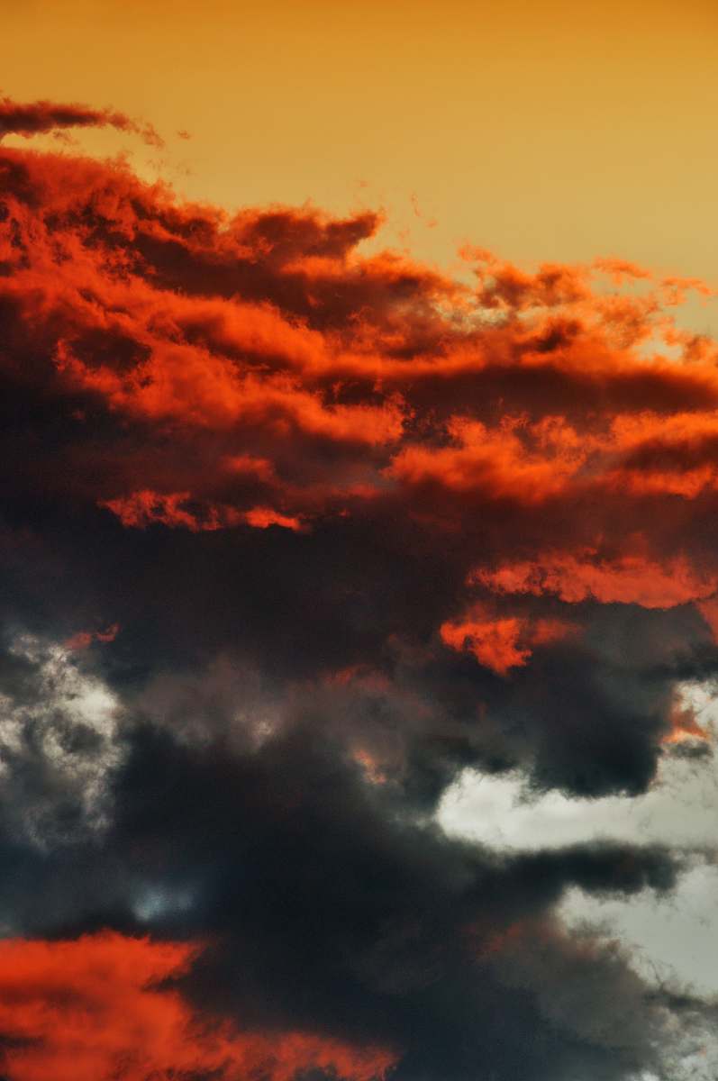 nature red and black clouds sky