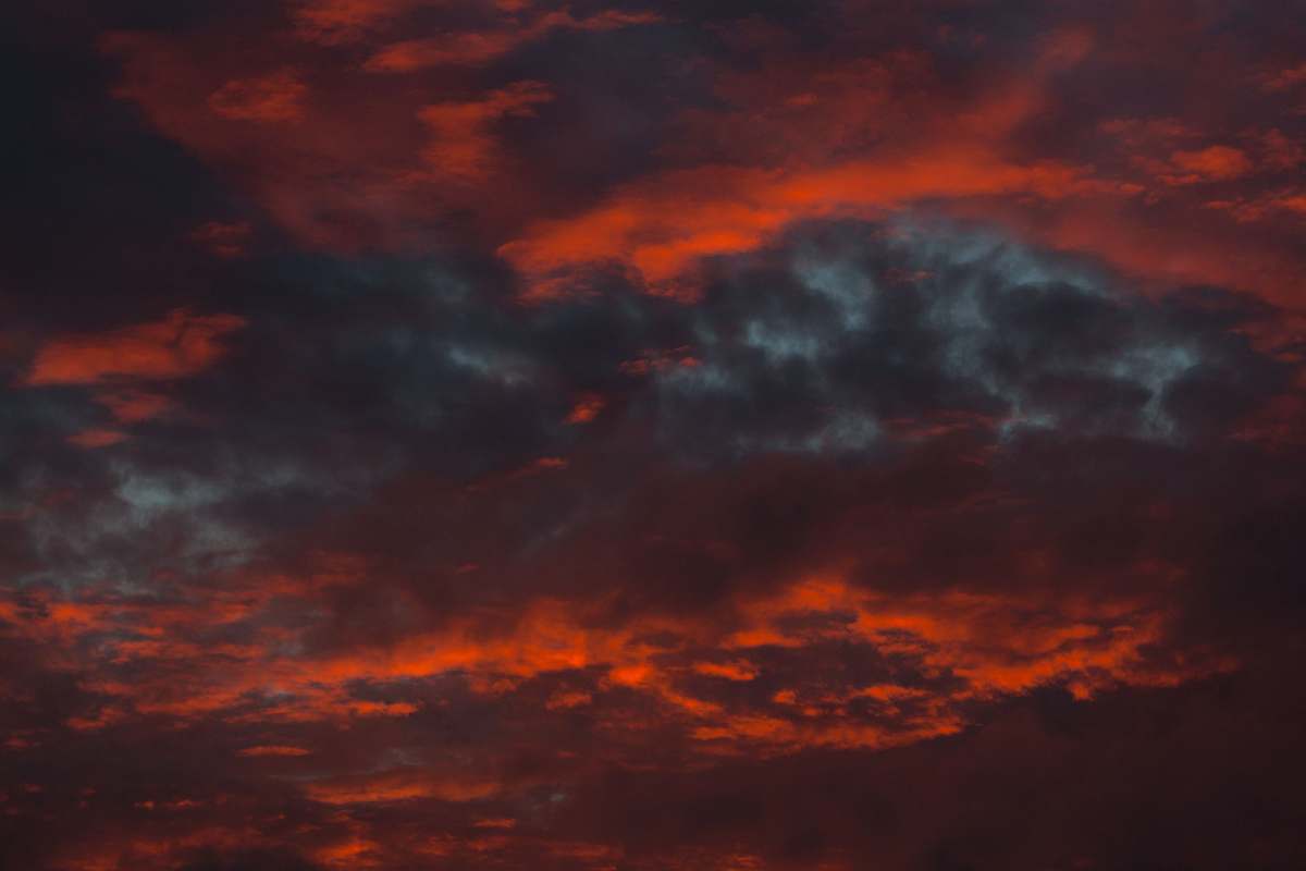 sky red clouds sunrise