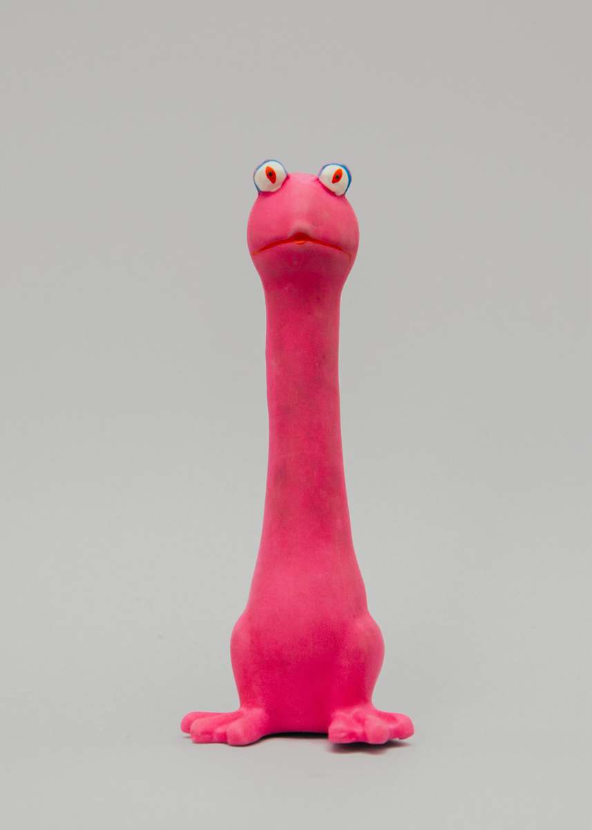 red pink frog toy unporn