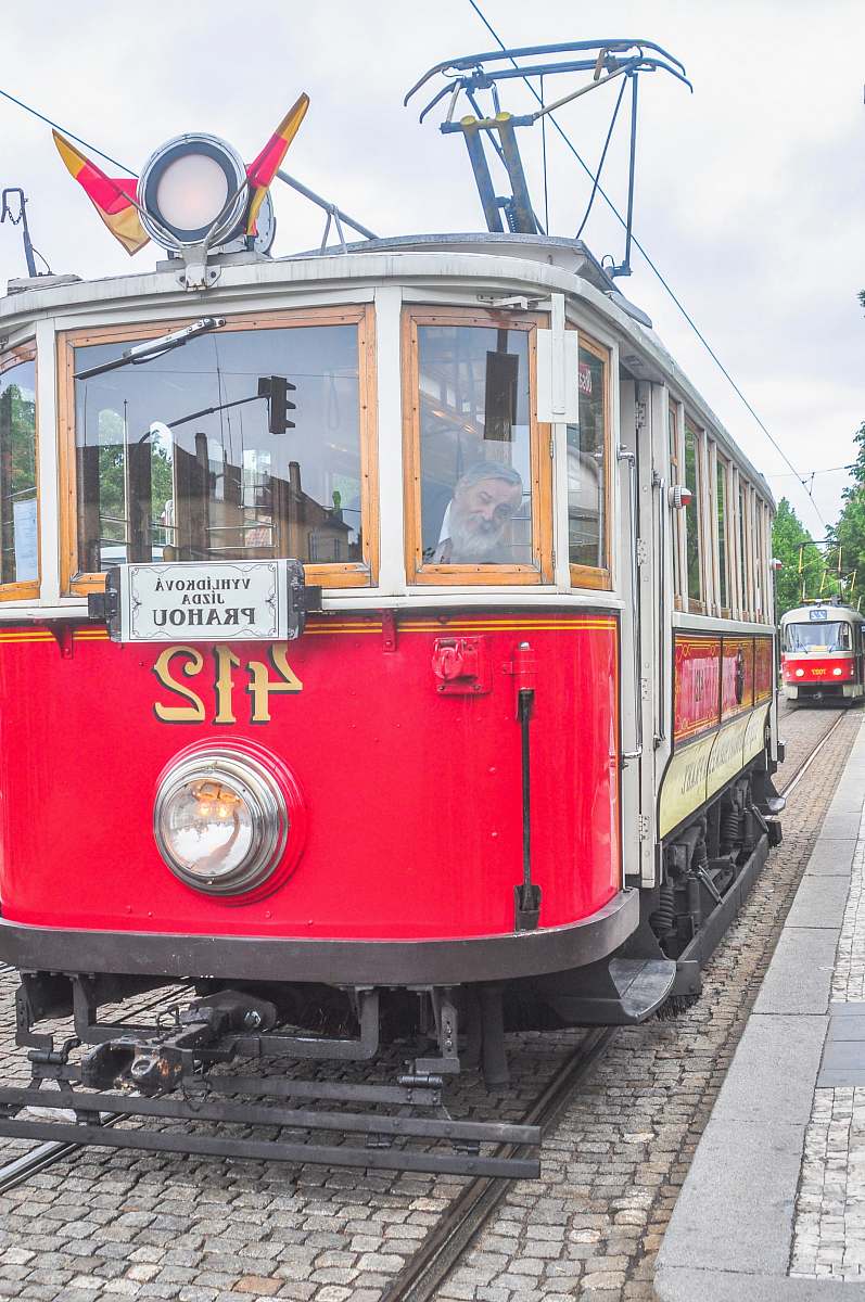transportation red and white cable train vehicle