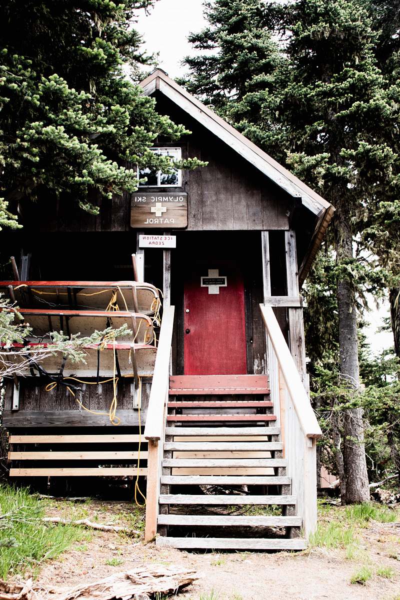 building beige wooden house near trees nature