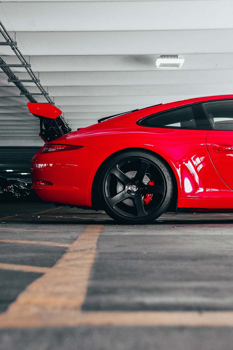 tire red car machine