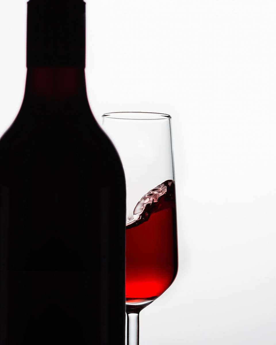 alcohol black wine bottle beverage