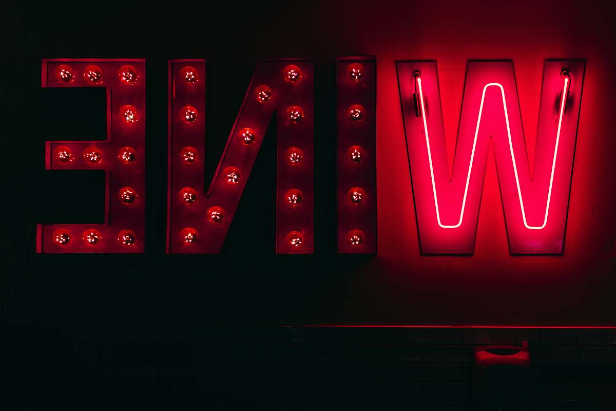 melbourne red Wine marquee sign australia