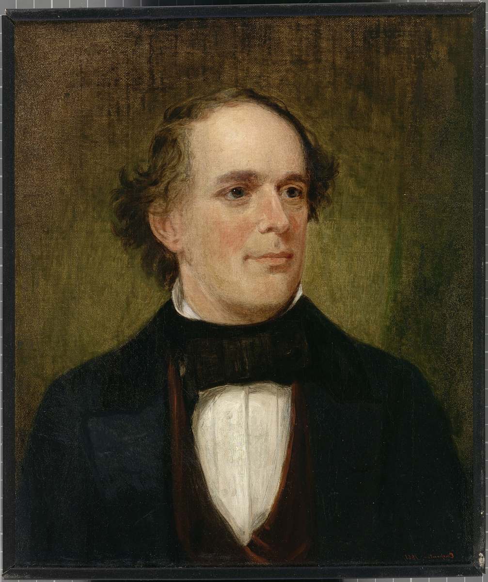 This stunning 1861 portrait features Salmon P. Chase, a distinguished figure captured in a classic black suit. The artwork embodies the sophistication and gravitas of its time, making it a perfect addition to historical collections, educational materials, or any project focusing on American history and influential personalities. Ideal for use in articles, books, and presentations that delve into the life and contributions of this notable statesman.