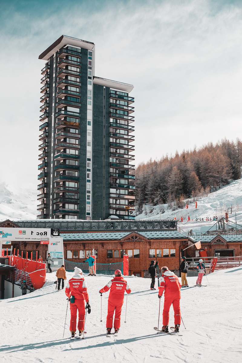 sport group of people playing snow skis snow
