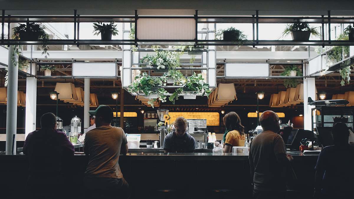 Person People Sitting Near Stall Human Image Free Photo