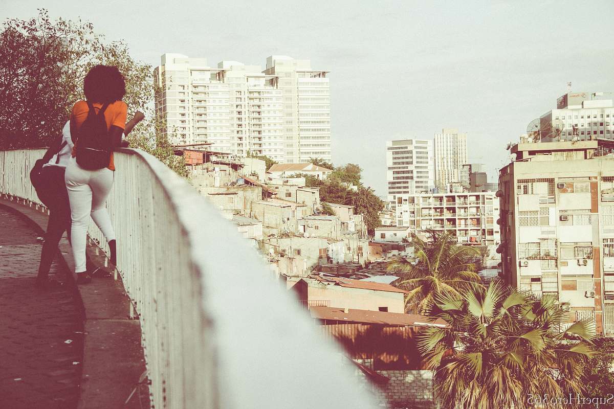people couples leaning on white metal handrails human