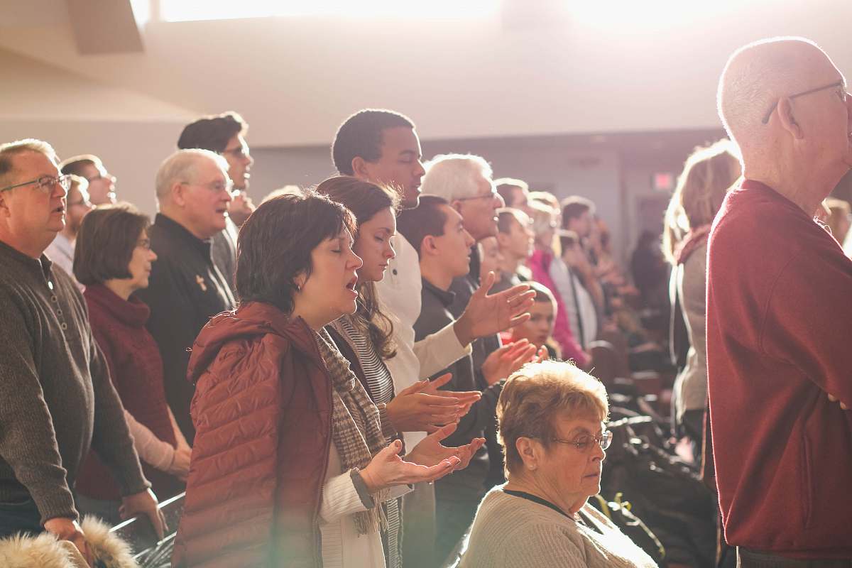 people people worshiping god inside church human