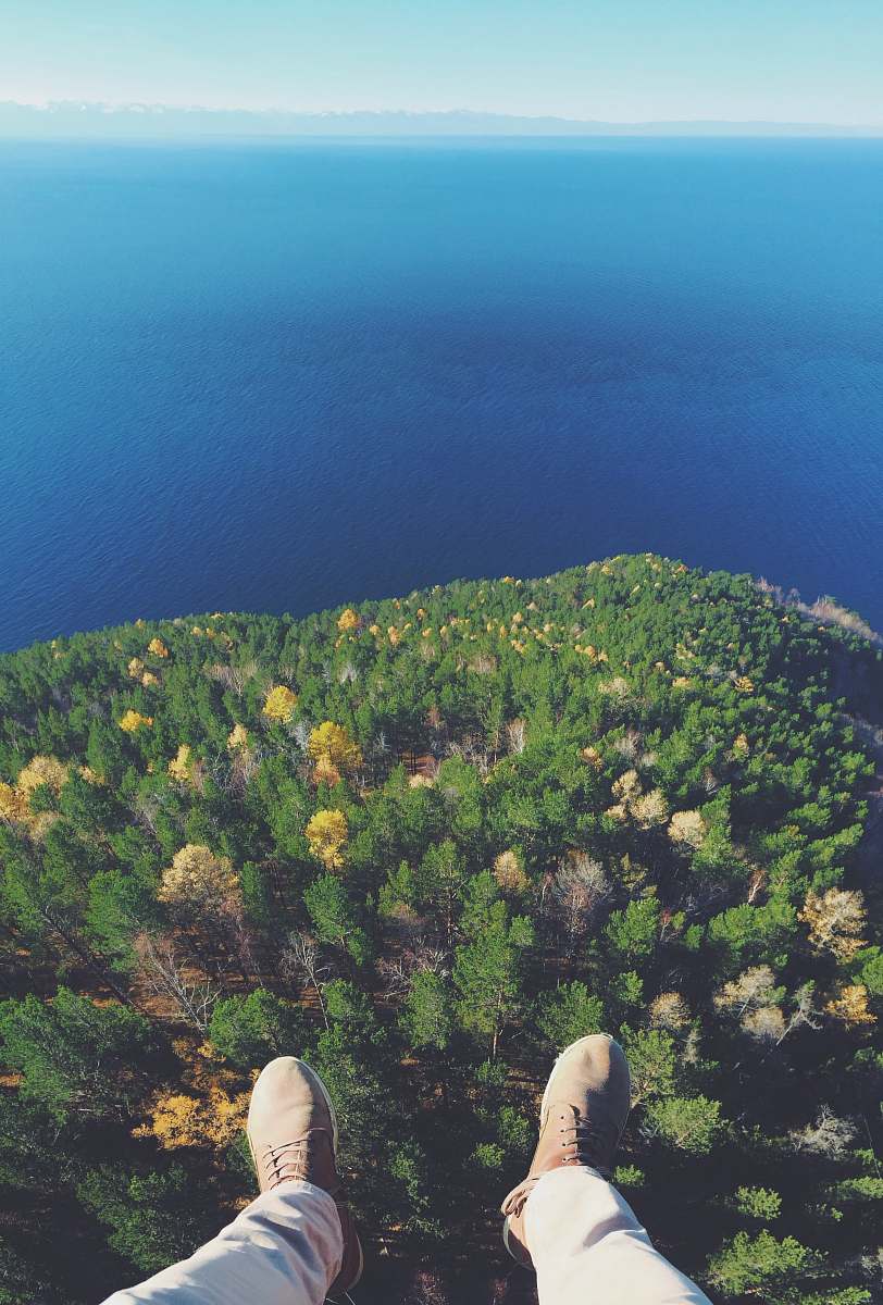 people person sitting on top of green trees during daytime human