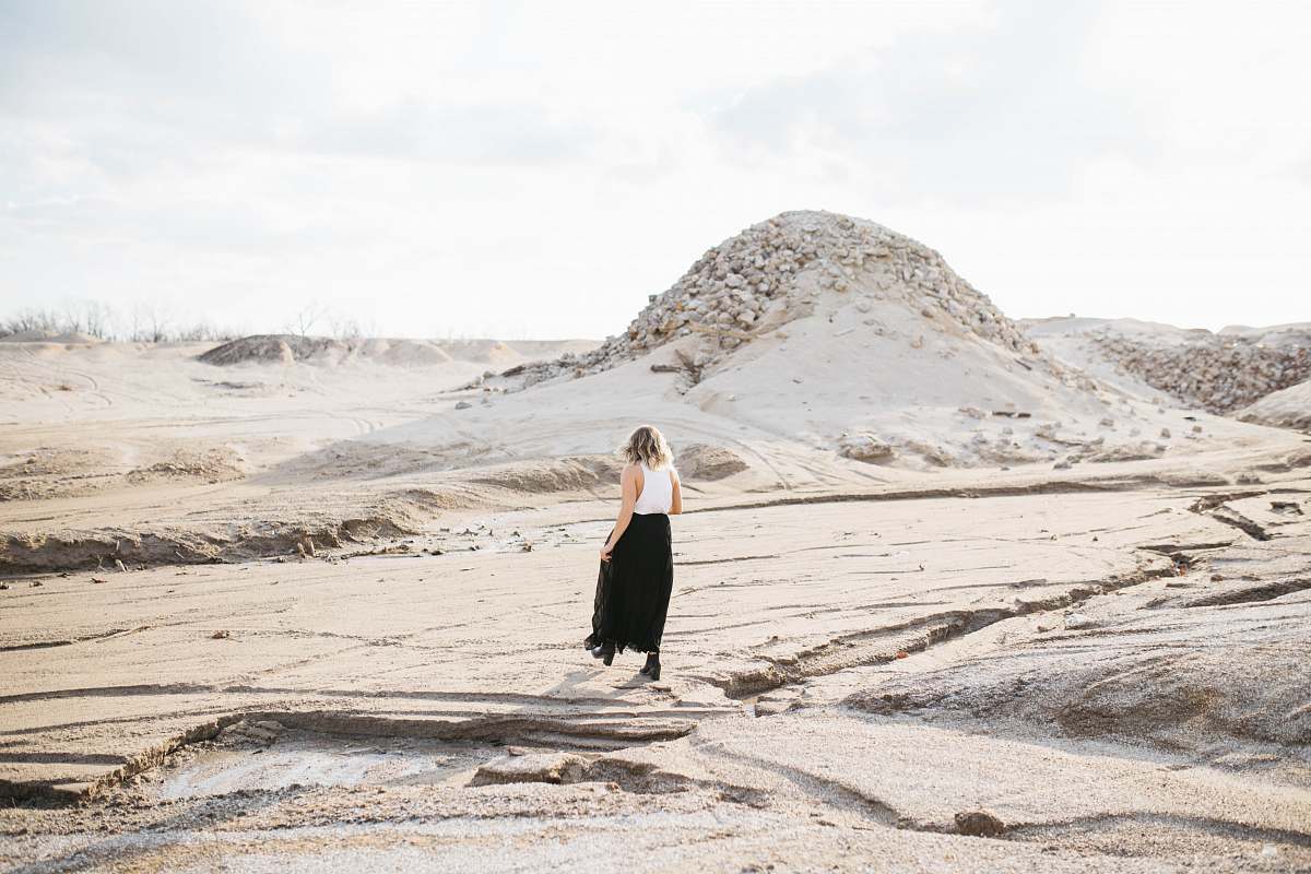people person walking on desert human