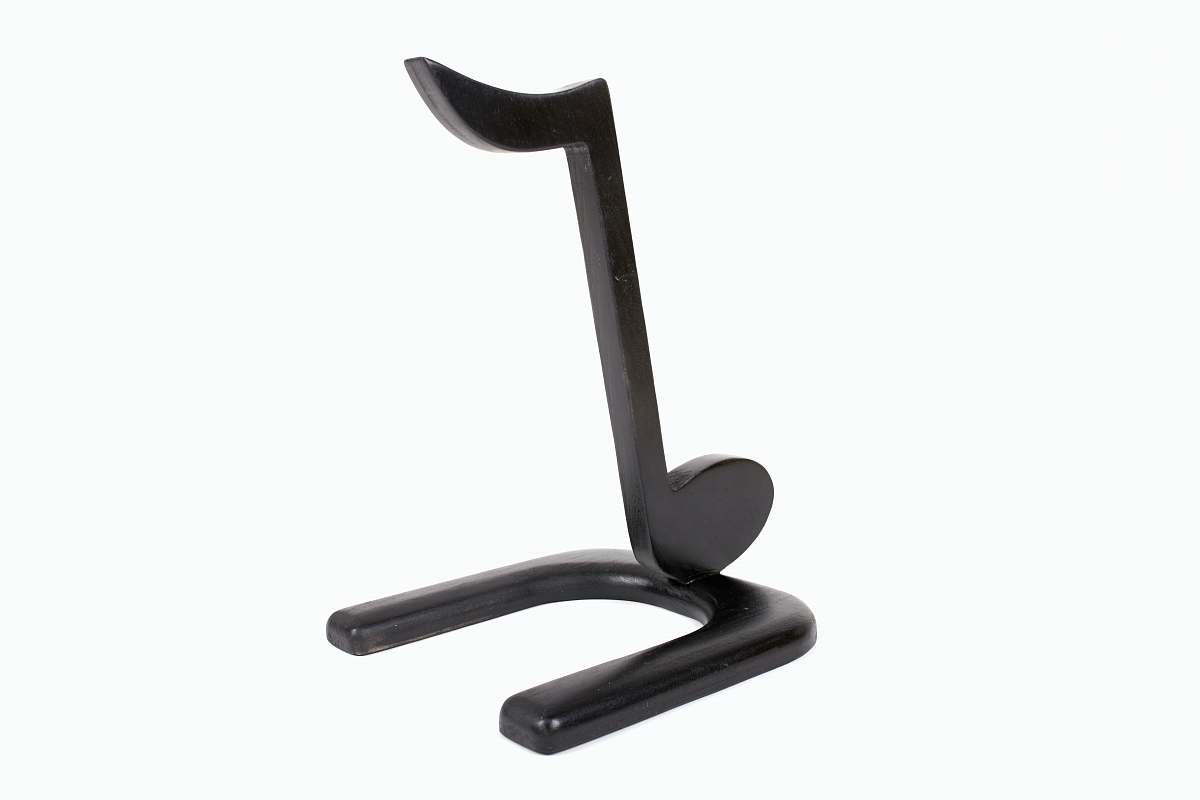 lighting black music clef stand shop