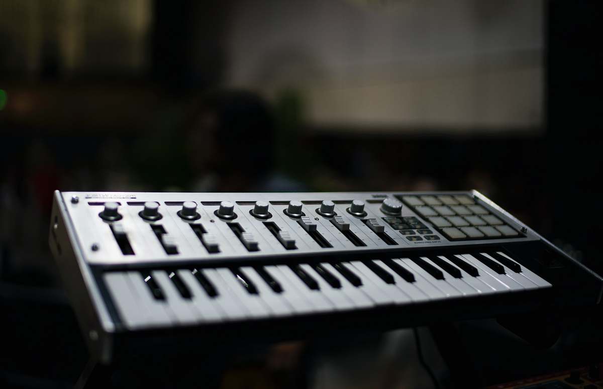 keyboard selective focus photography of MIDI keyboard keys