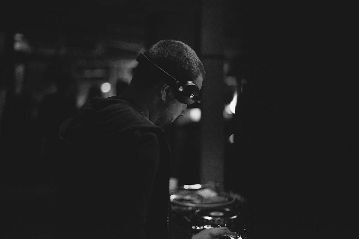 black-and-white  person