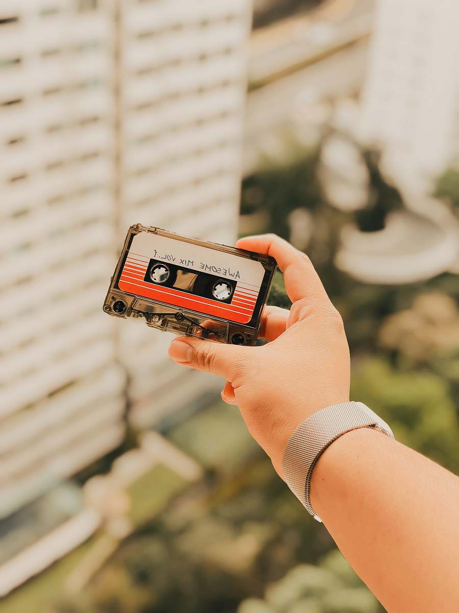 person person holding cassette tape mexico city