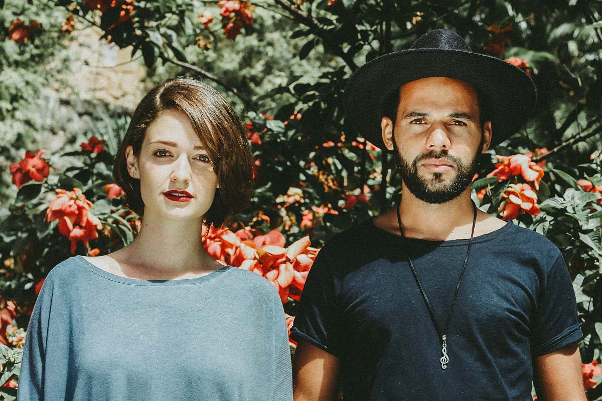 person woman and man standing next each others people
