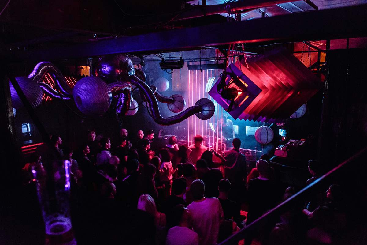 moscow group of person in disco russia