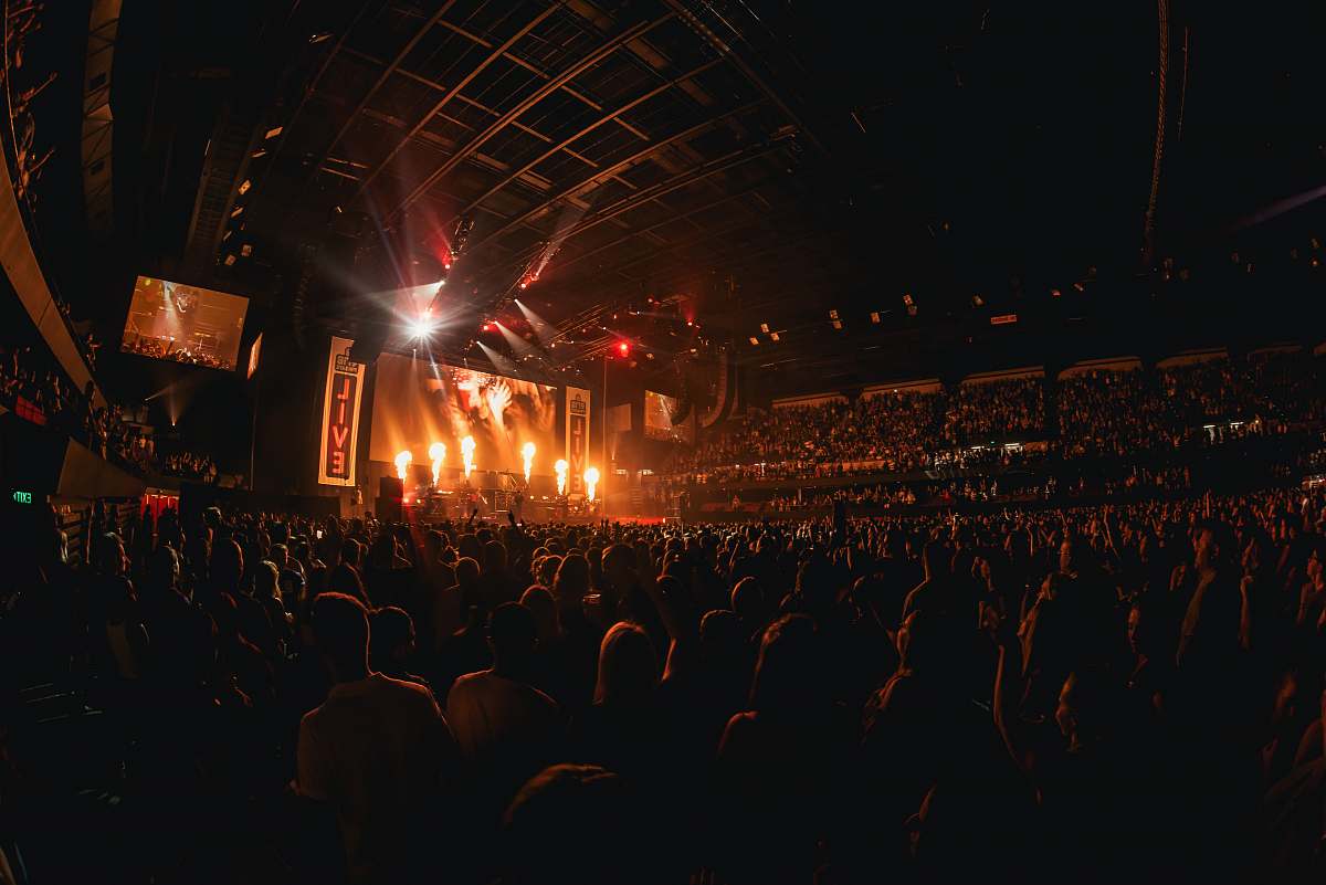 person Live concert stage