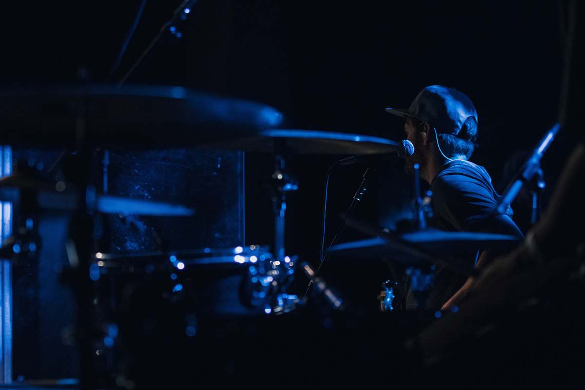 drummer man playing drum musician