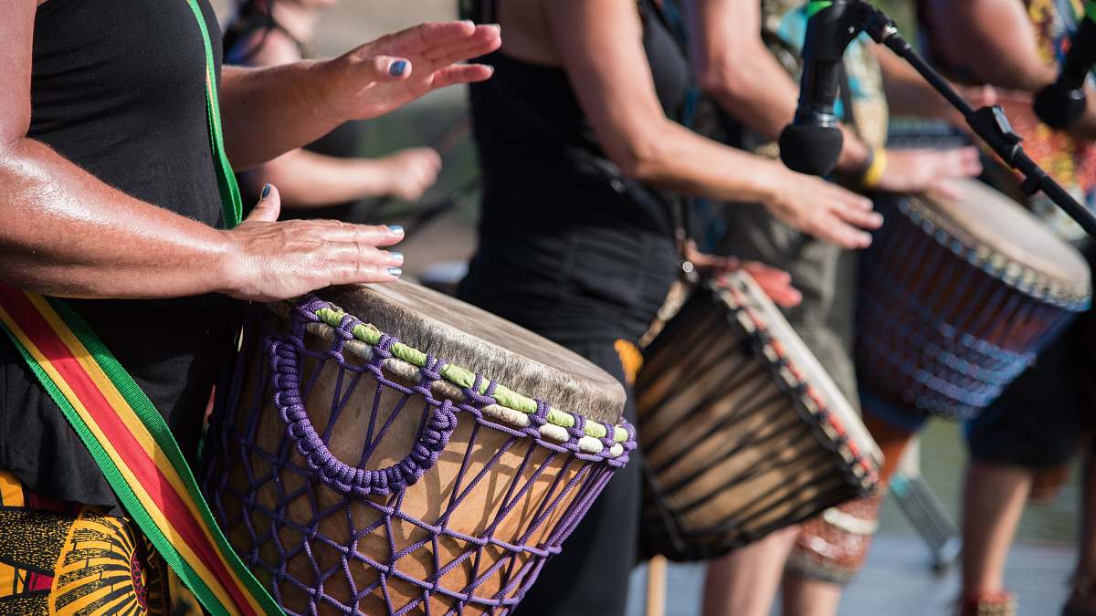 drum people playing goblet drums during daytime maitland Image - Free ...