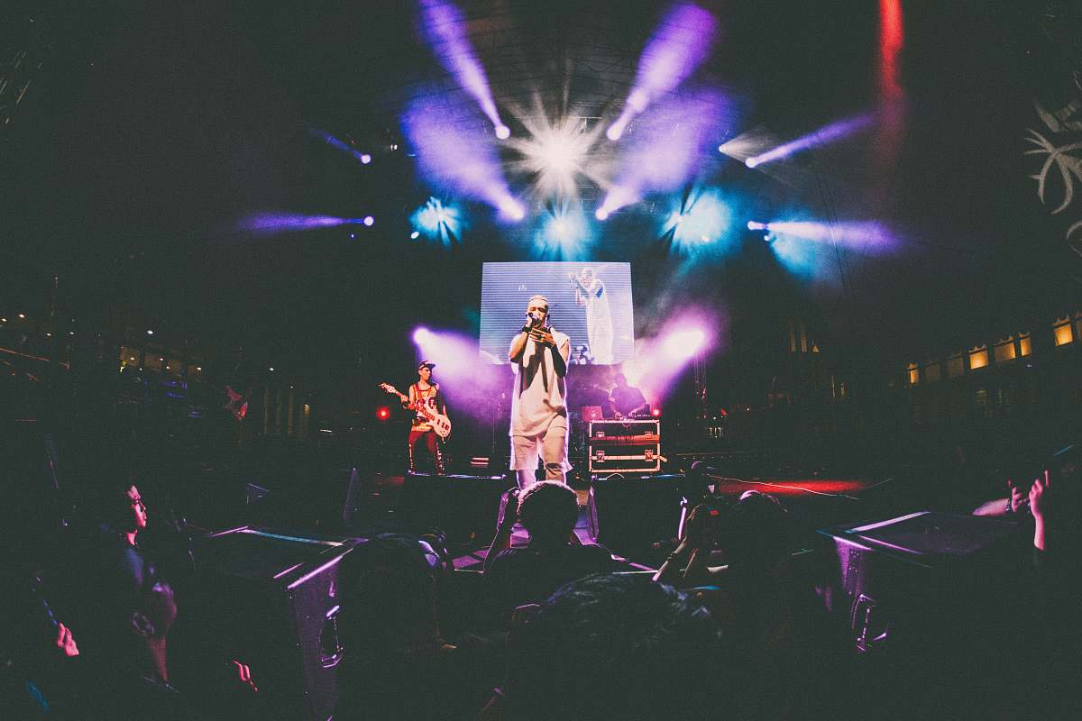 human person performing on stage person