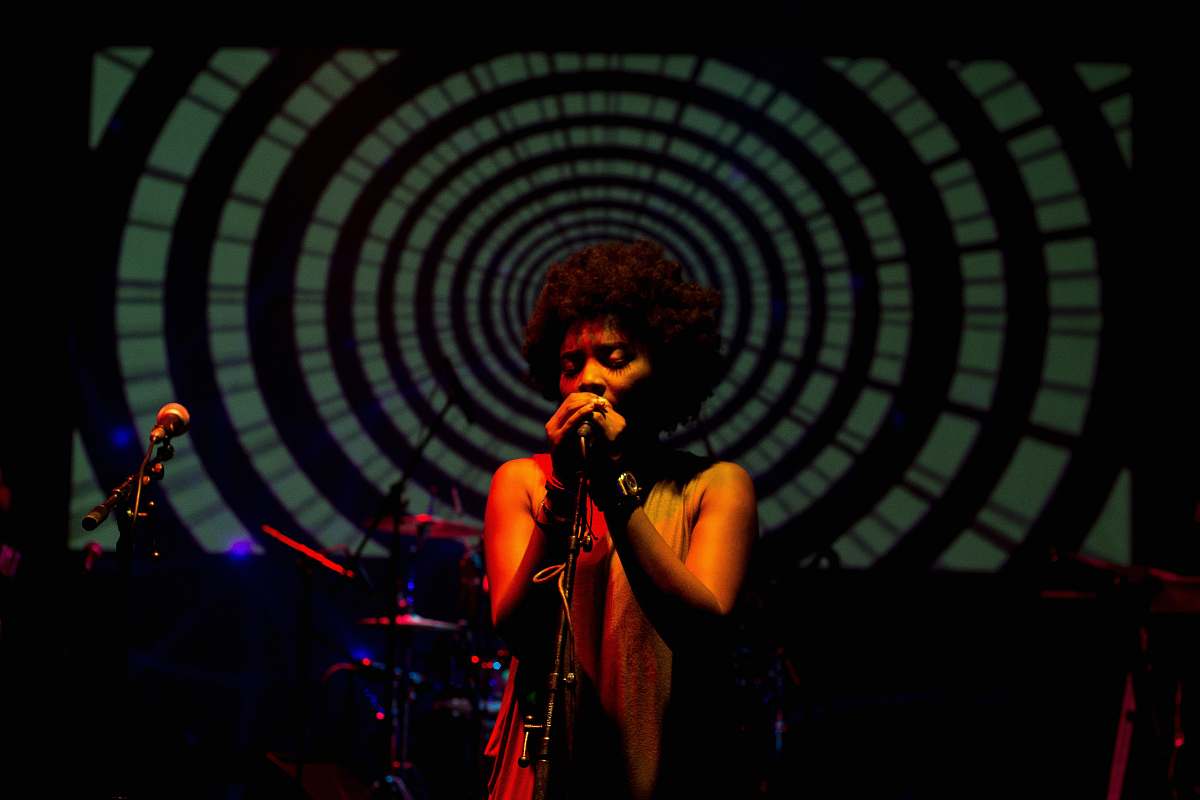 performance woman singing on stage singer