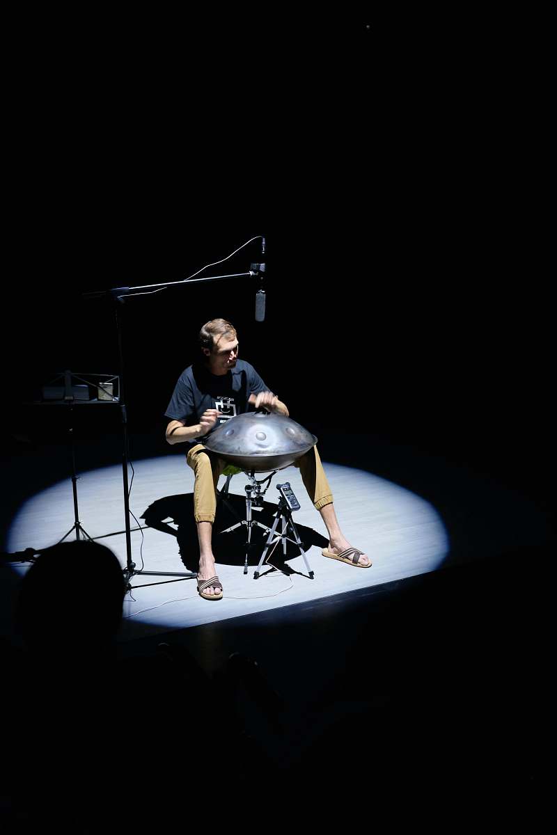 person man playing musical instrument human