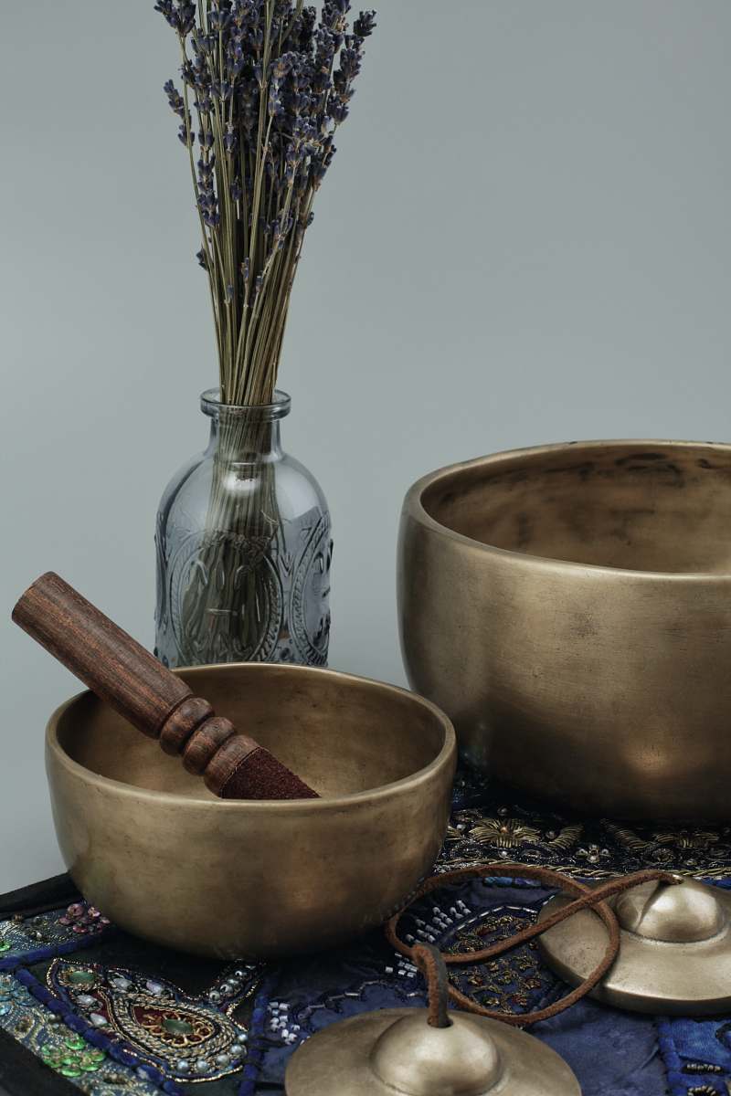 bowl brown wooden mortar and pestle bronze