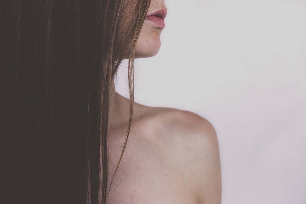 person woman posing for picture hair