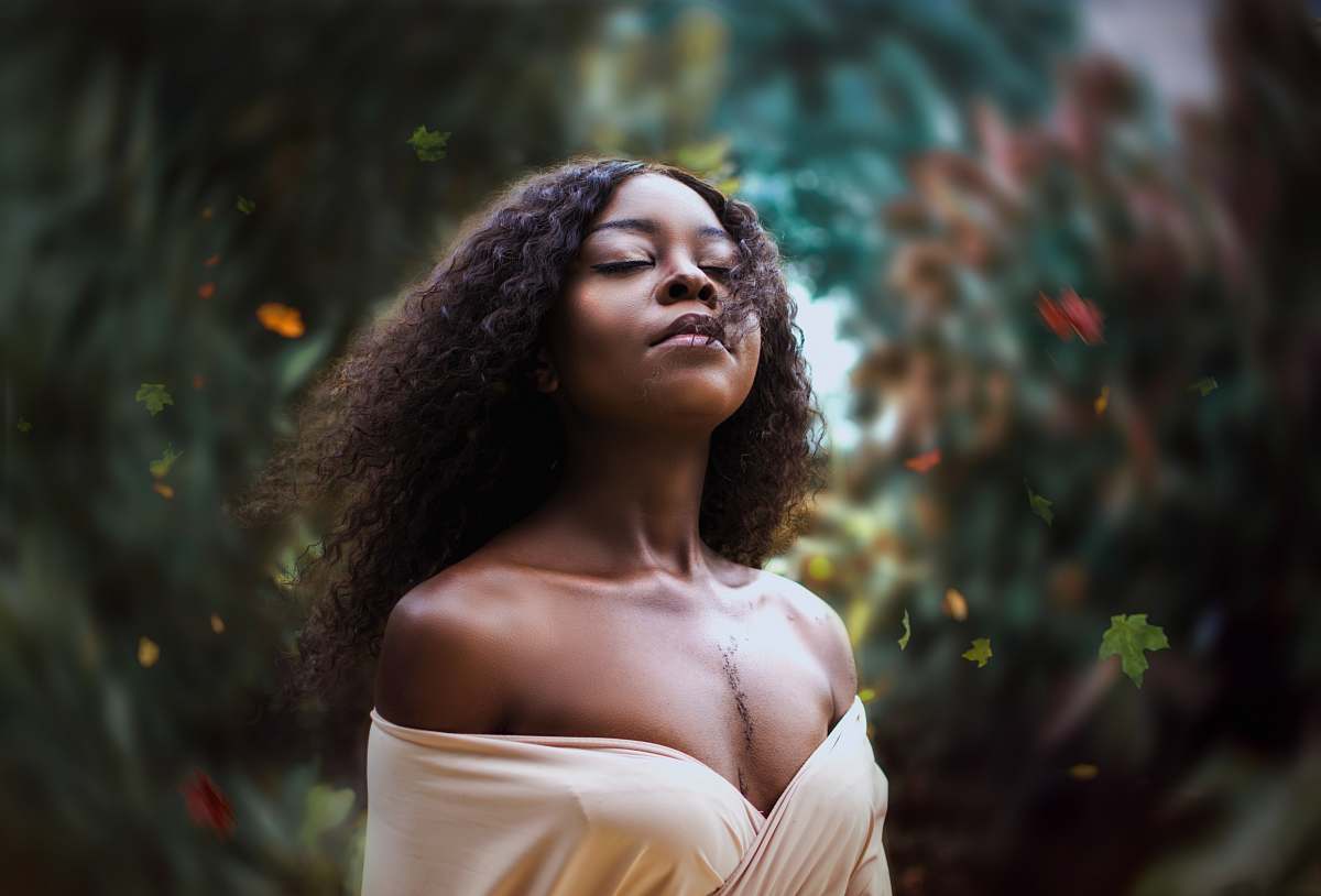 people woman wearing beige off-shoulder top woman