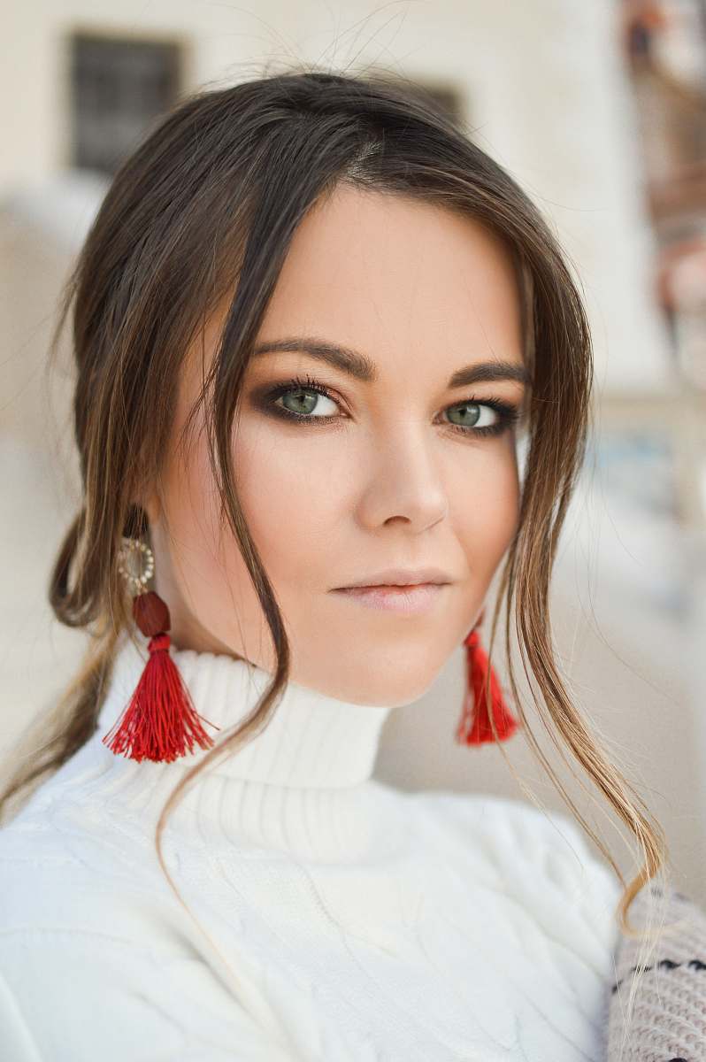 people woman wearing white sweate human