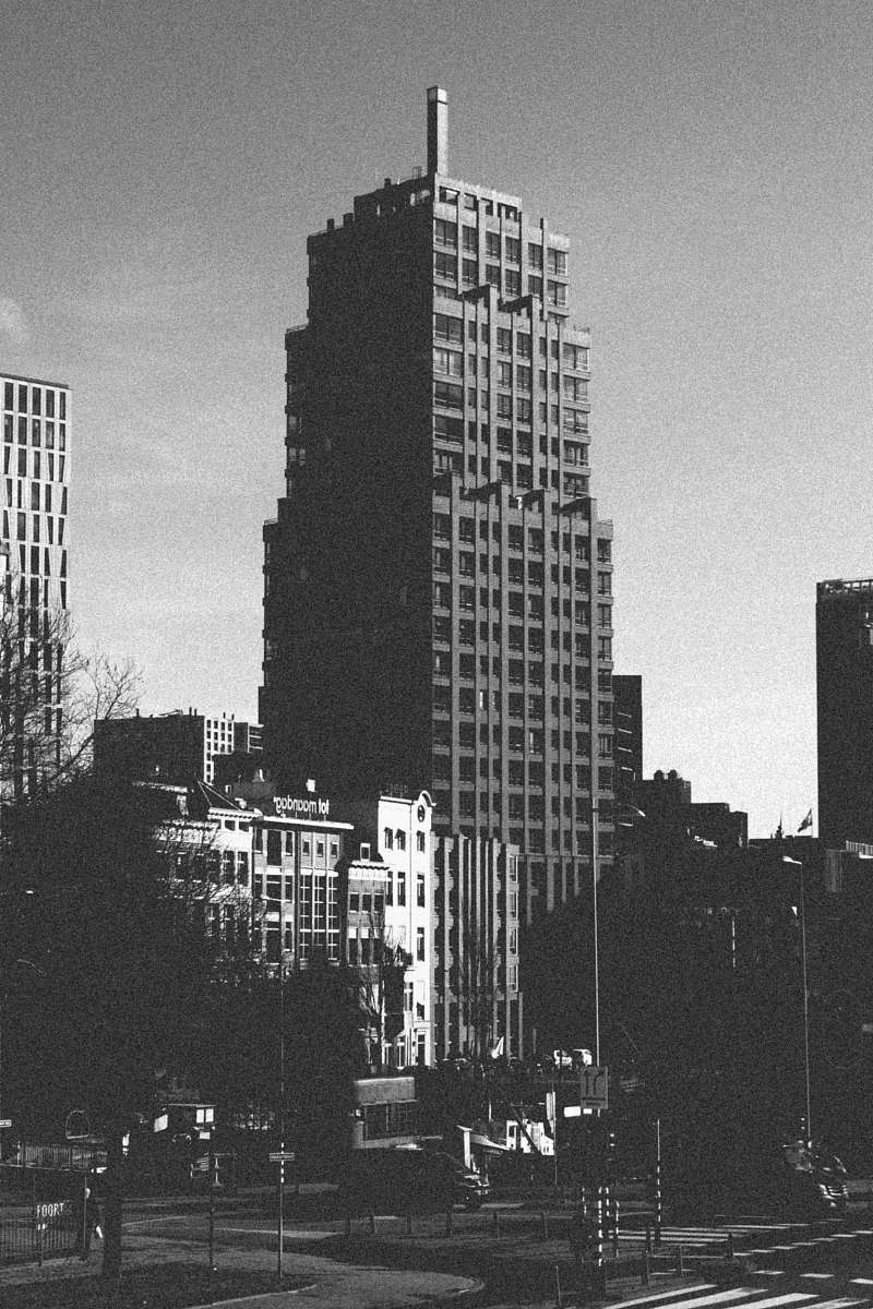 building gray-scale photography of high rise building grey