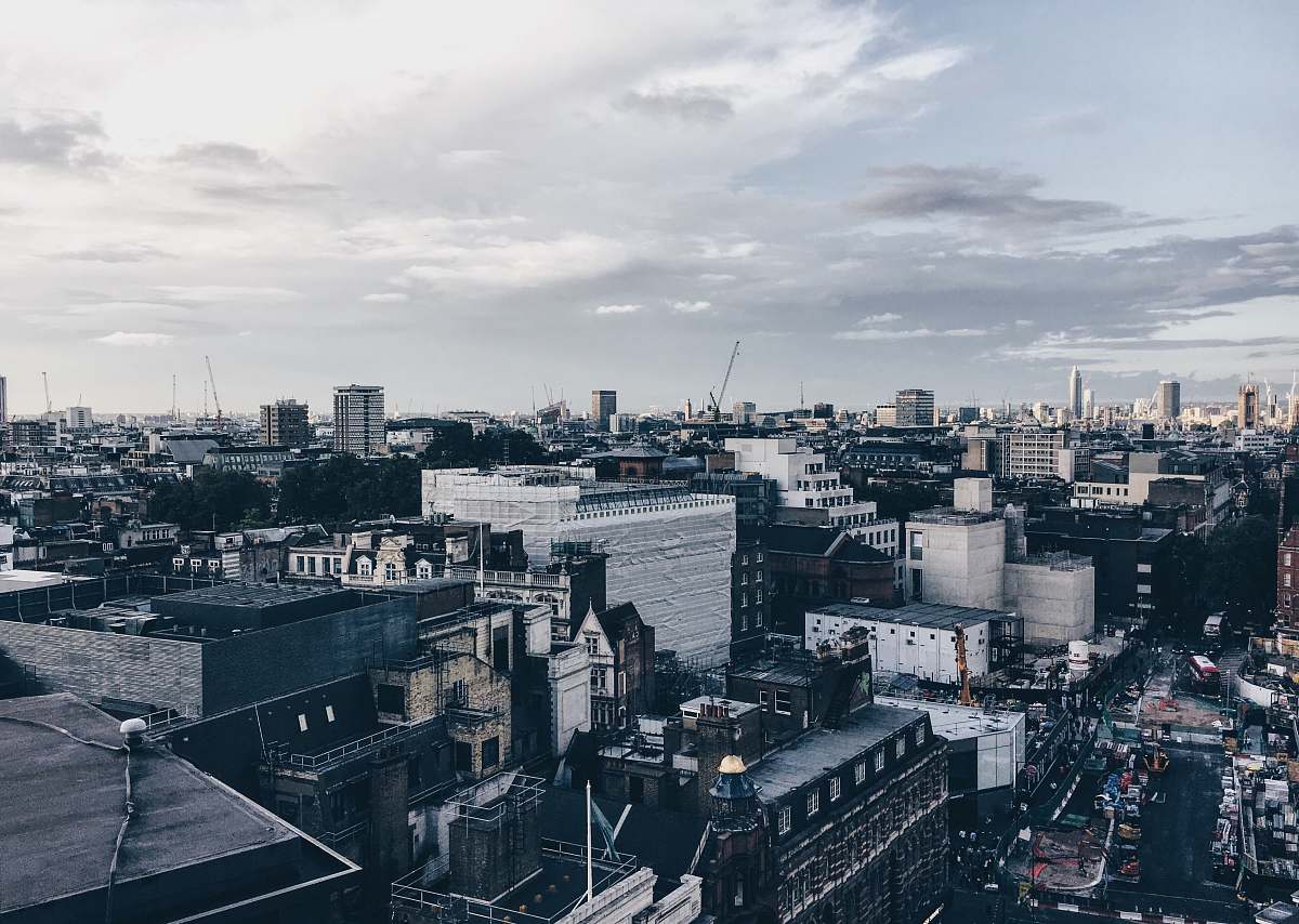 city aerial photograph of city urban
