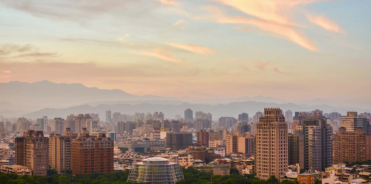 city aerial photography high rise buildings town
