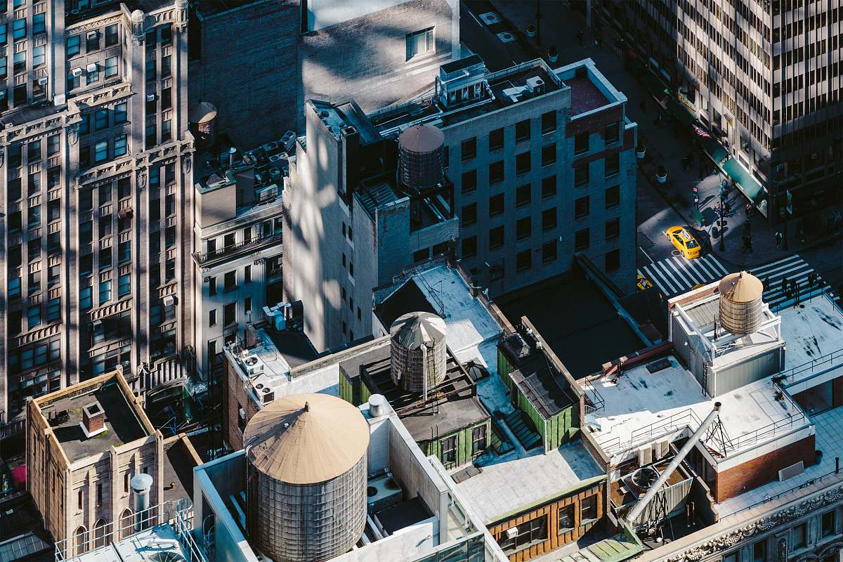 city aerial photography of buildings inside city urban