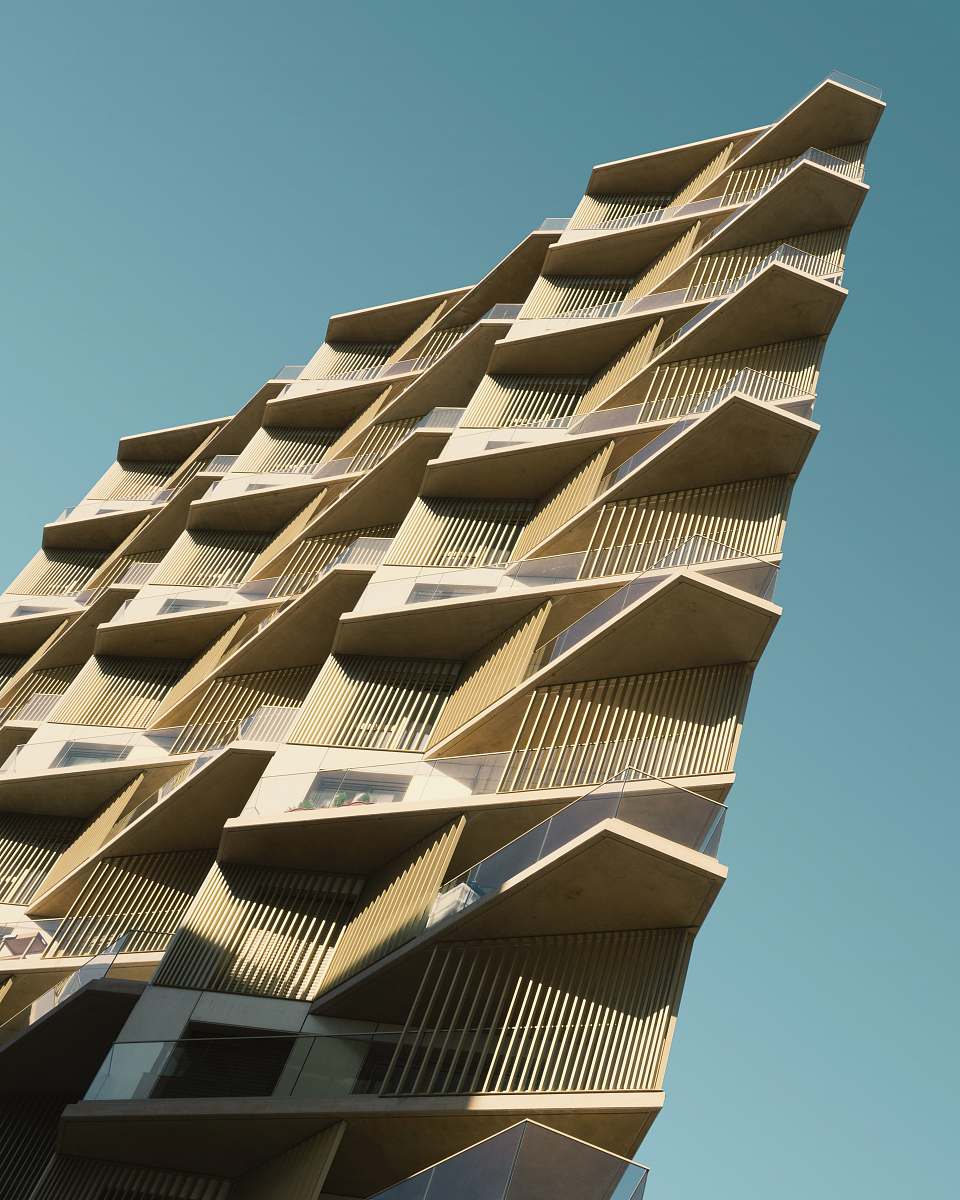city beige house urban