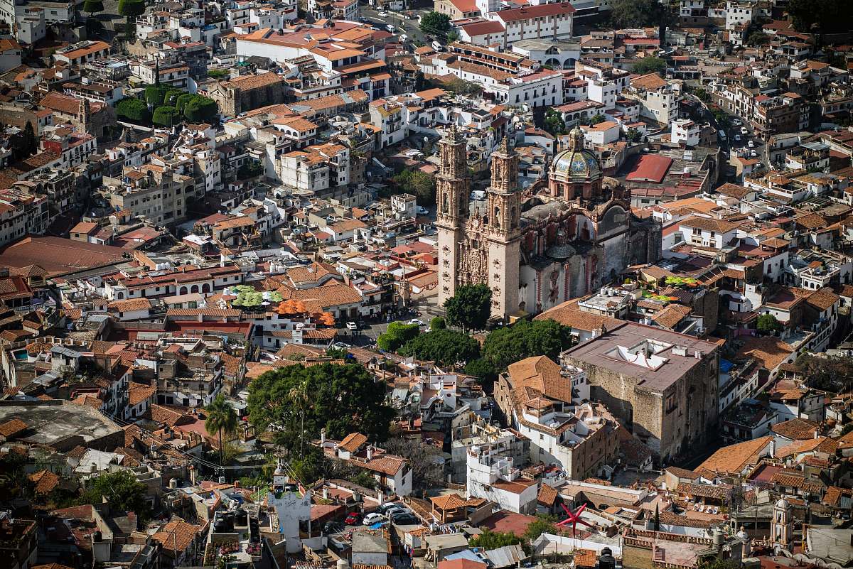 city bird's-eye photography of city town