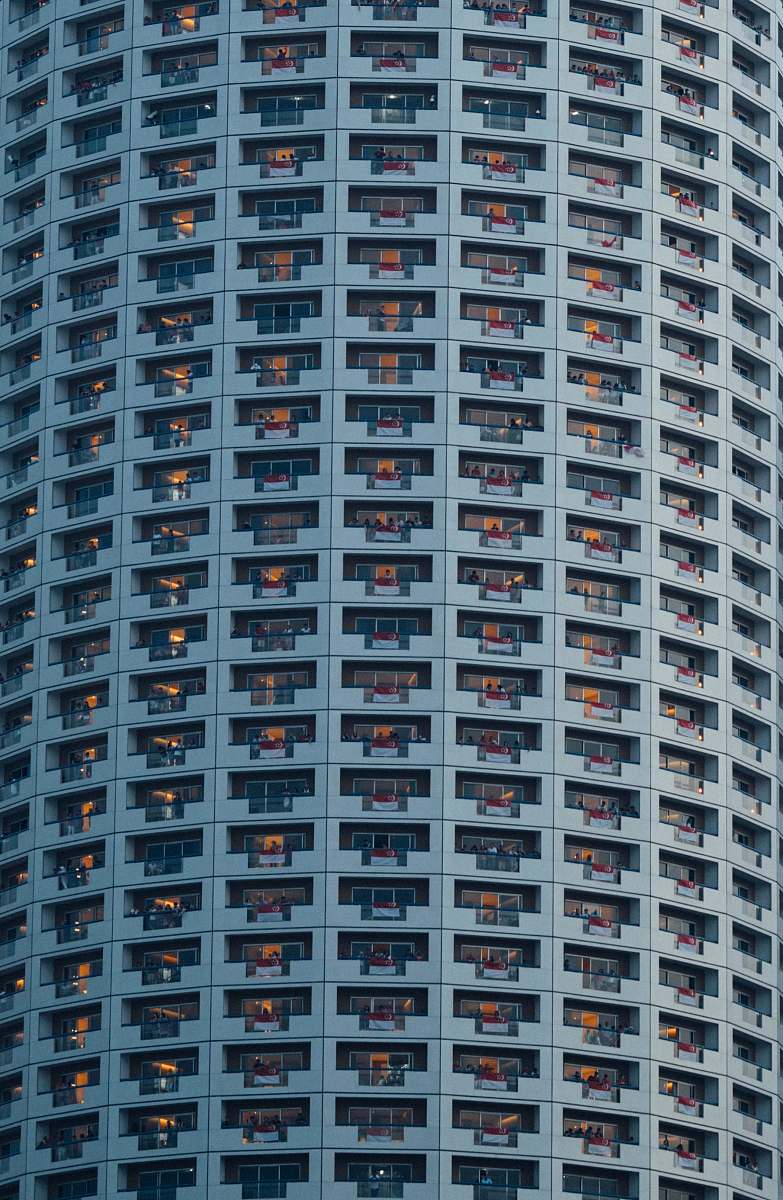 city blue concrete building high rise